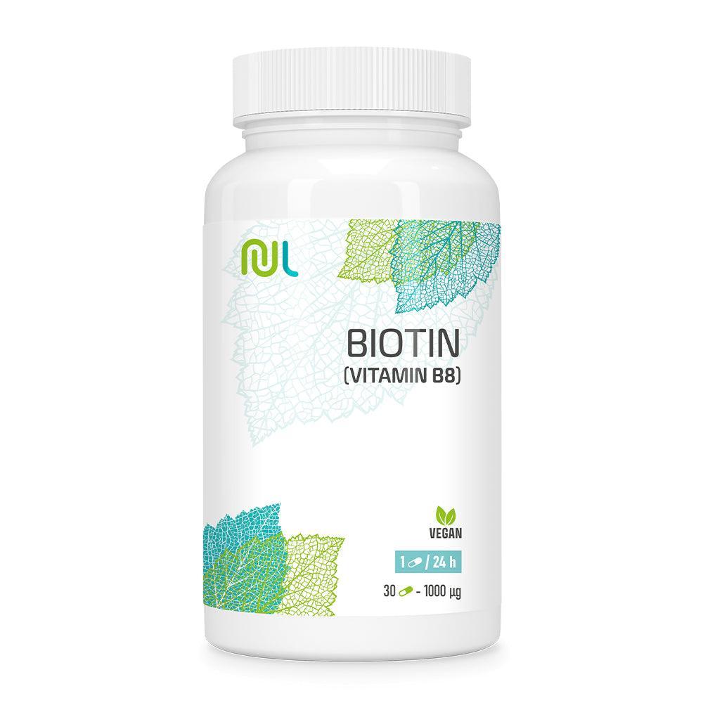 Biotine (Vitamine B8) - vitamine peau, ongle et cheveux aussi essentielle pour le système nerveux - NutriLife Shop