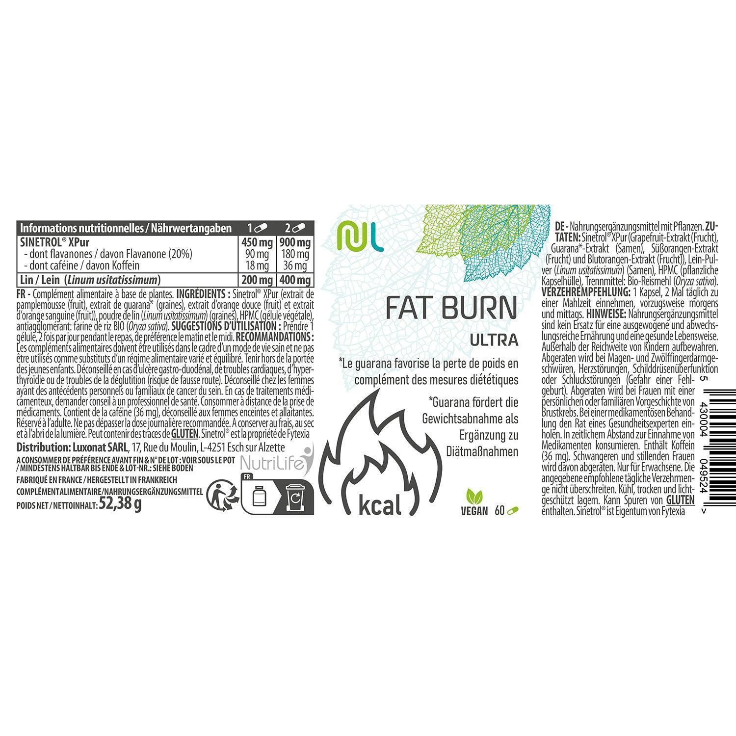 Fat burn ultra - Sinetrol® brûle graisse - NutriLife Shop