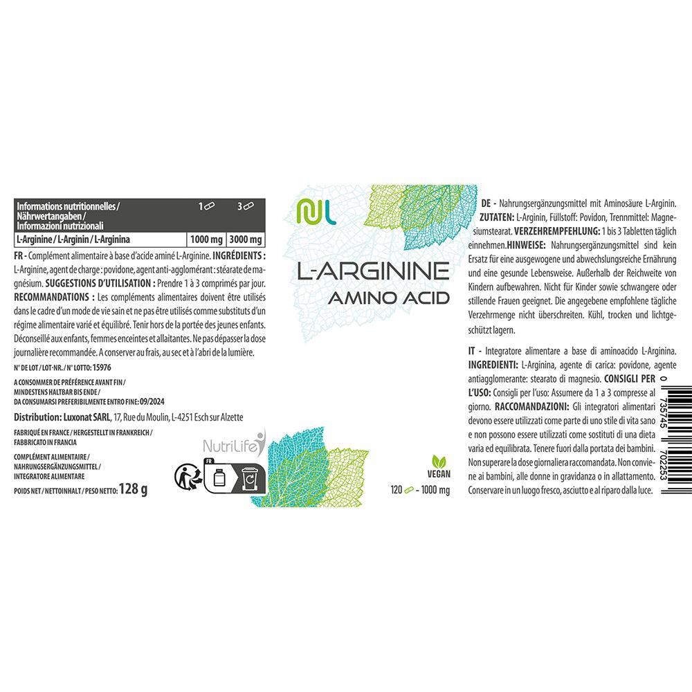 L-Arginine - NutriLife Shop