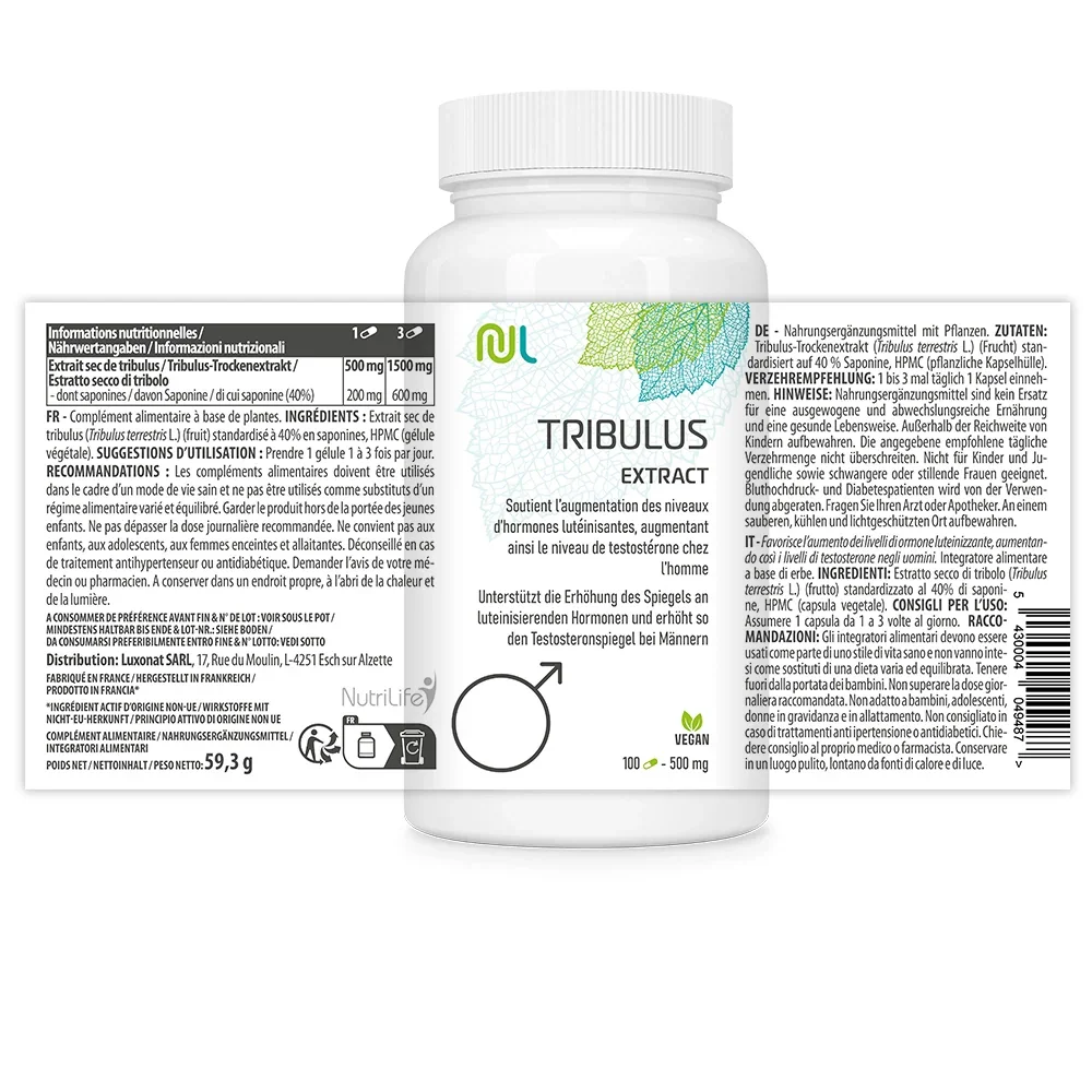 Tribulus Label