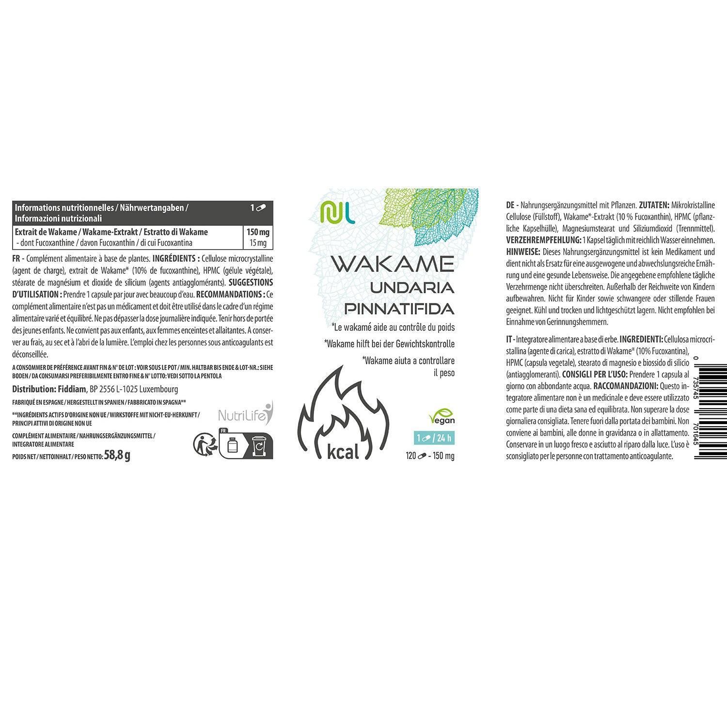 Wakame : l’algue anti-graisses - NutriLife Shop