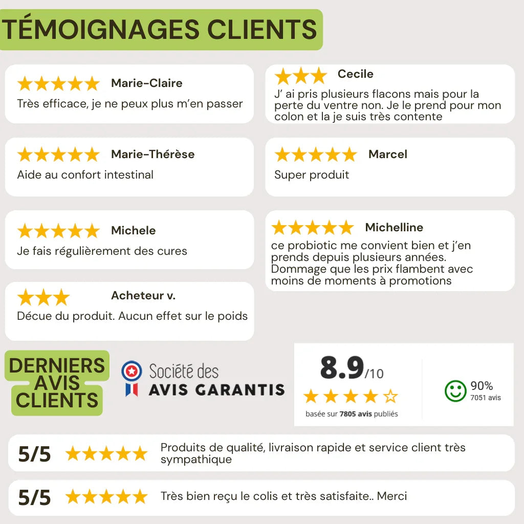 Avis Probiotic life: Lactobacillus gasseri - NutriLife Shop