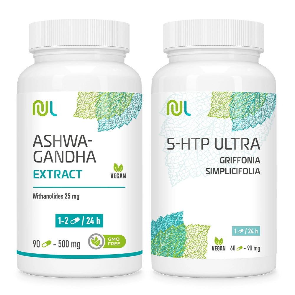 Frühlings-Set – Ashwagandha & 5-HTP zur Unterstützung von Entspannung & emotionalem Gleichgewicht