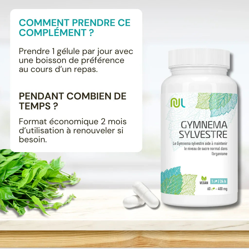 Comment prendre Ingrédients Gymnema sylvestre Nutrilife