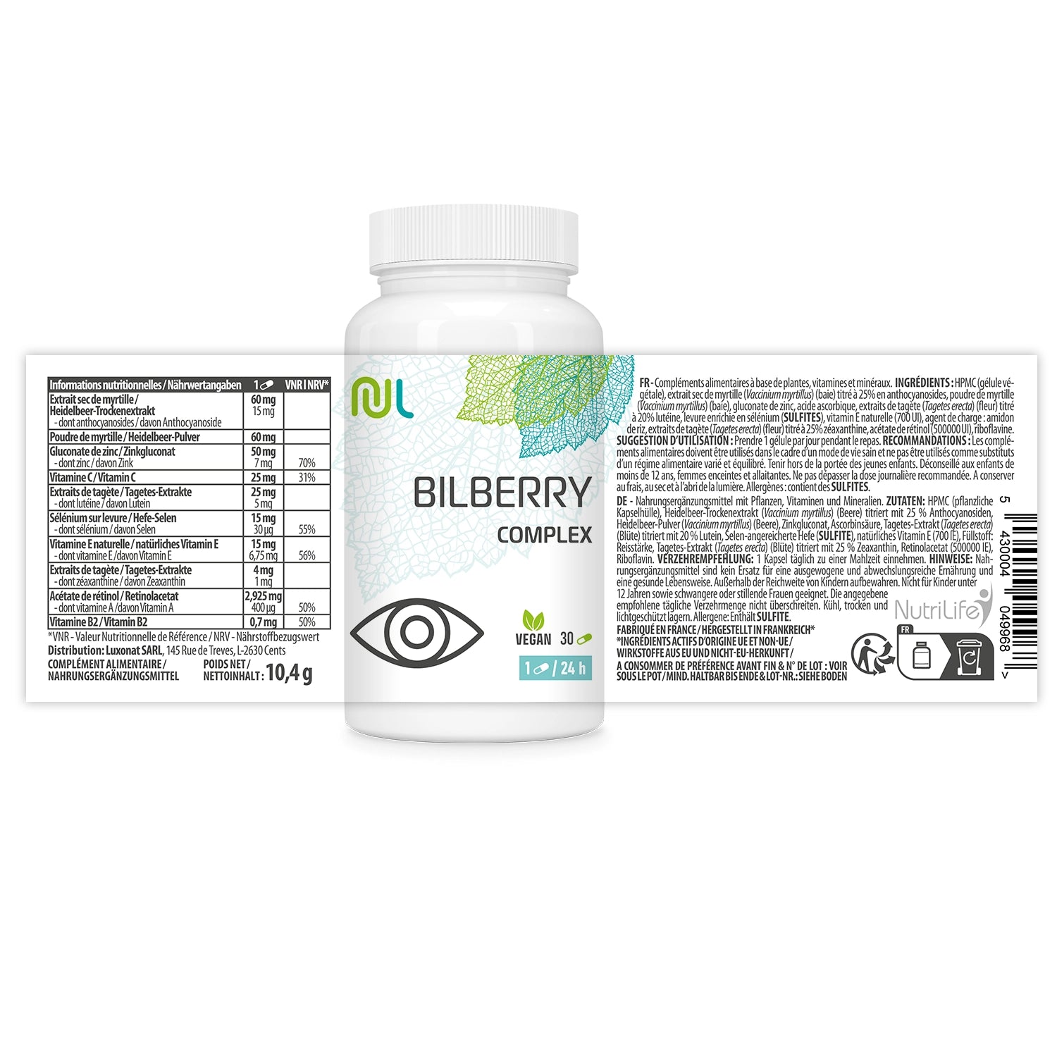 Bilberry Complex - santé des yeux