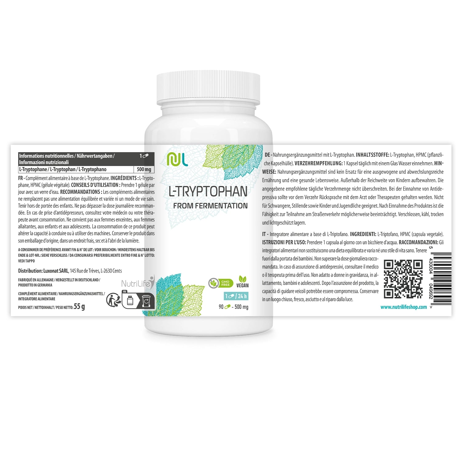 L-Tryptophan 500 mg