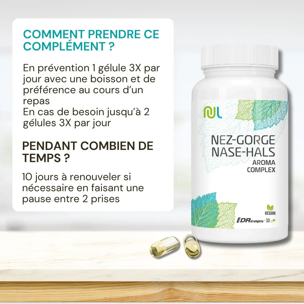 Wie man Nez-Gorge Aroma Complex Nutrilife verwendet.