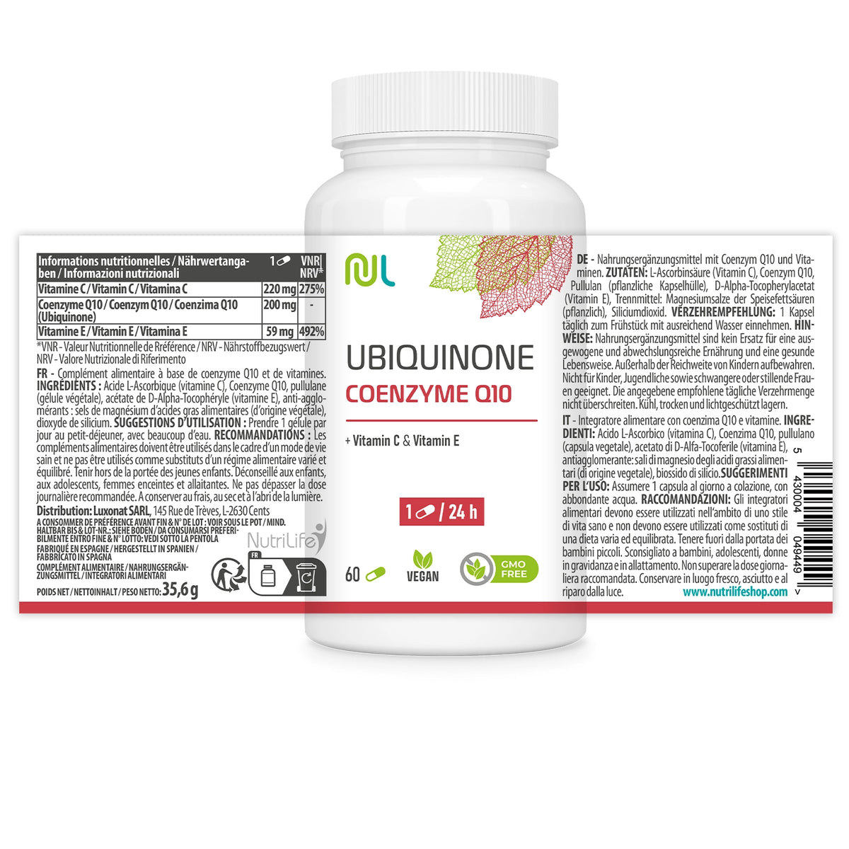 Co-Enzym Q10 - Ubichinon - Herzgesundheit